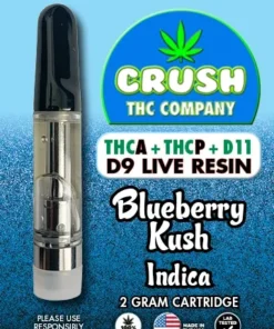 CRUSH THC COMPANY 2 gram Carts Blueberry Kush