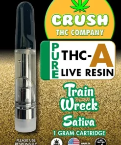 CRUSH THC COMPANY Pure THCa 1G carts Train Wreck