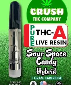 CRUSH THC COMPANY Pure THCa 1G carts Sour Space Candy