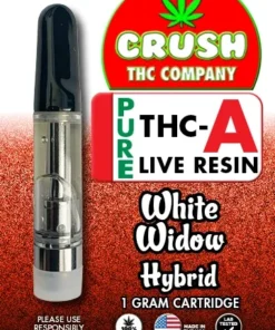 CRUSH THC COMPANY Pure THCa 1G carts White Widow