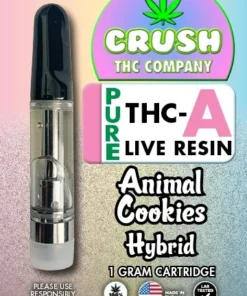 CRUSH THC COMPANY Pure THCa 1 Gram cartridge Animal Cookies