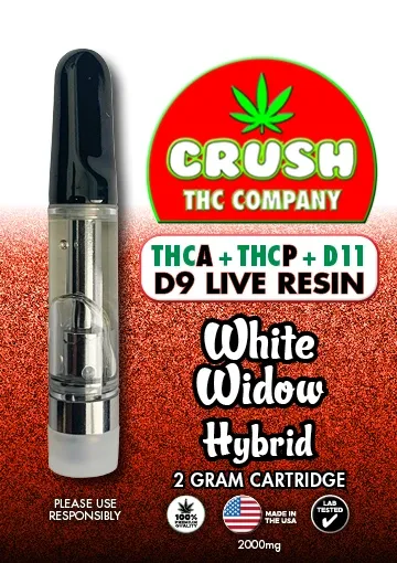 CRUSH THC COMPANY 2 gram Carts White Widow